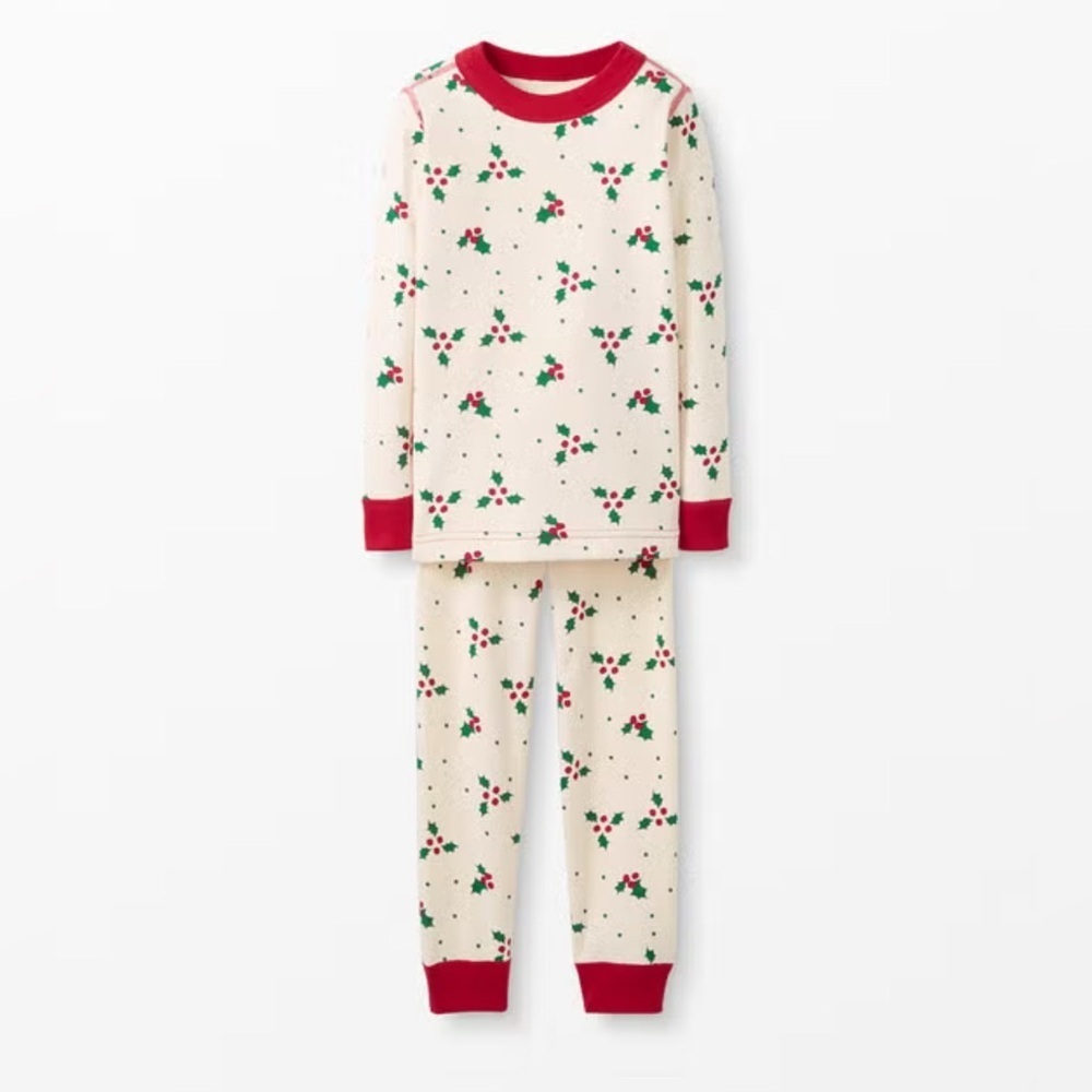Hanna Andersson| Kids Organic Holiday Long John Pajama Set -Size 10
